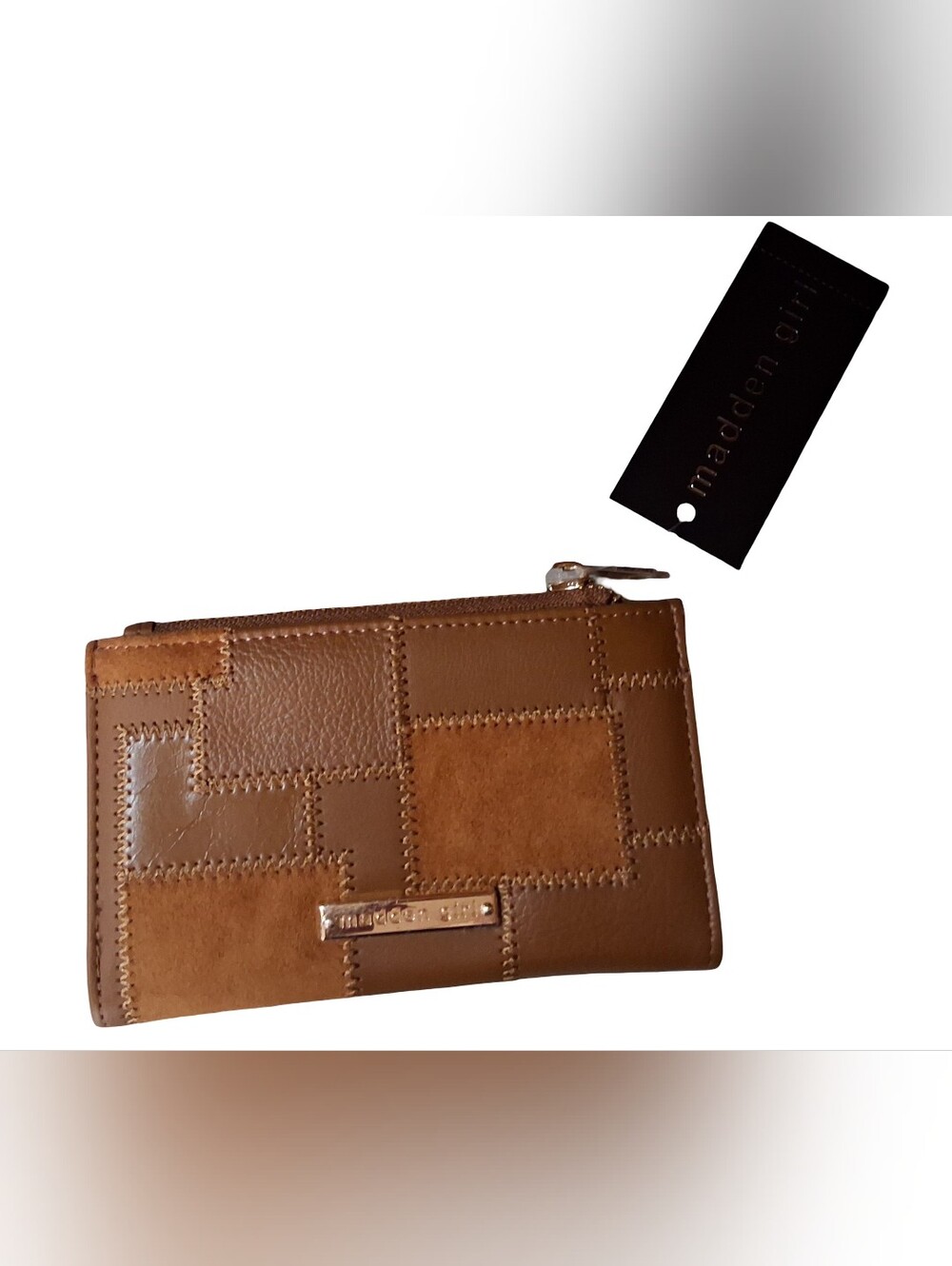 Womens Medium Madden Girl Snap Shut Wallet With Zip Pocket NWT